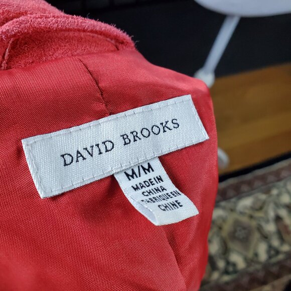 David Brooks Orange Suede Jacket | Size M - Picture 5 of 7